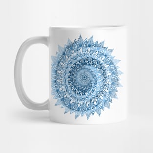 Blue Swirled Mandala Mug